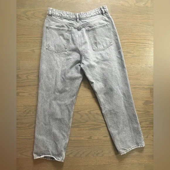Zara grey high waist Mom Jeans women’s size 12 - Picture 5 of 6